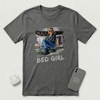 I'm a Bed Girl - Golden Flame - T-Shirt - Asphalt mockup