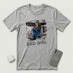 I'm a Bed Girl - Golden Flame - T-Shirt - Athletic Heather mockup