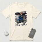 I'm a Bed Girl - Golden Flame - T-Shirt - Natural mockup