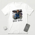 I'm a Bed Girl - Golden Flame - T-Shirt - White mockup