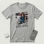 I'm a Bed Girl - Dark Spark - T-Shirt - Athletic Heather mockup