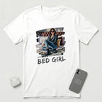 I'm a Bed Girl - Dark Spark - T-Shirt - White mockup