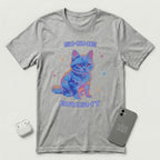 Shine Bright - Light Blue Cat - T-Shirt - Athletic Heather mockup