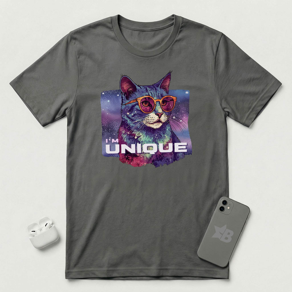 I'm Unique - Cat - T-Shirt - Asphalt mockup