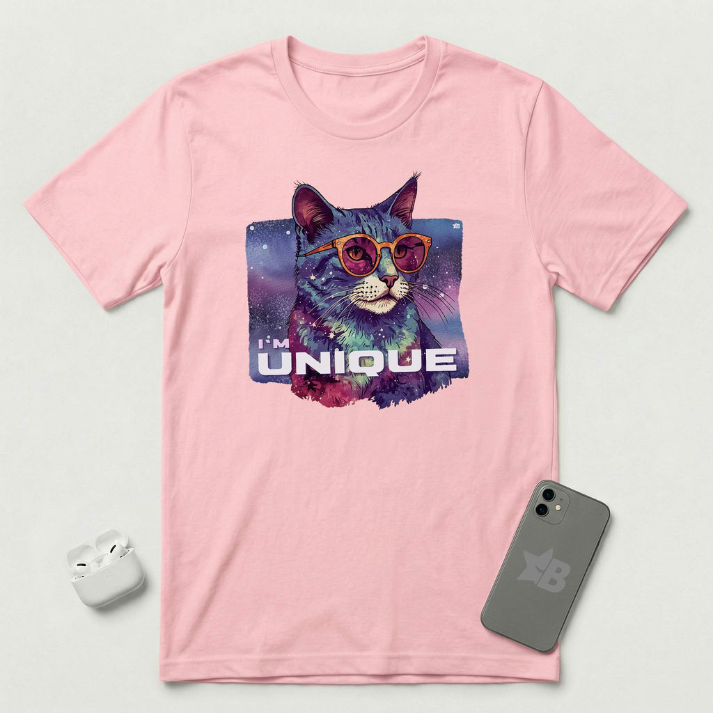 I'm Unique - Cat - T-Shirt - Pink mockup