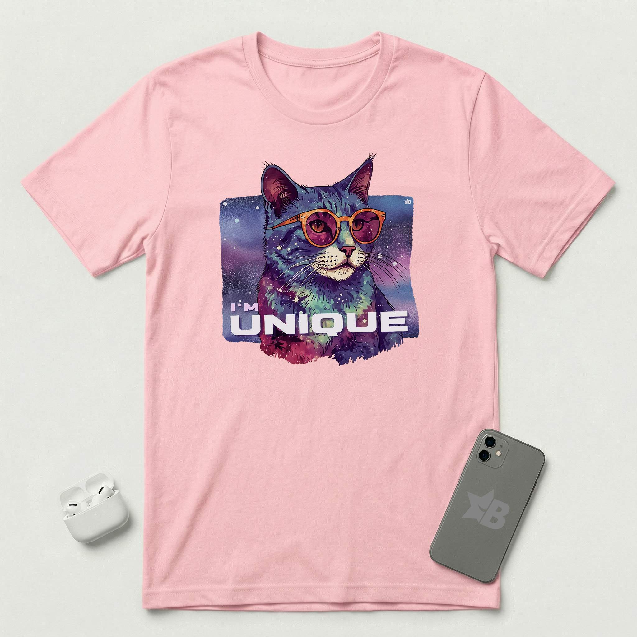I'm Unique - Cat - T-Shirt - Pink mockup