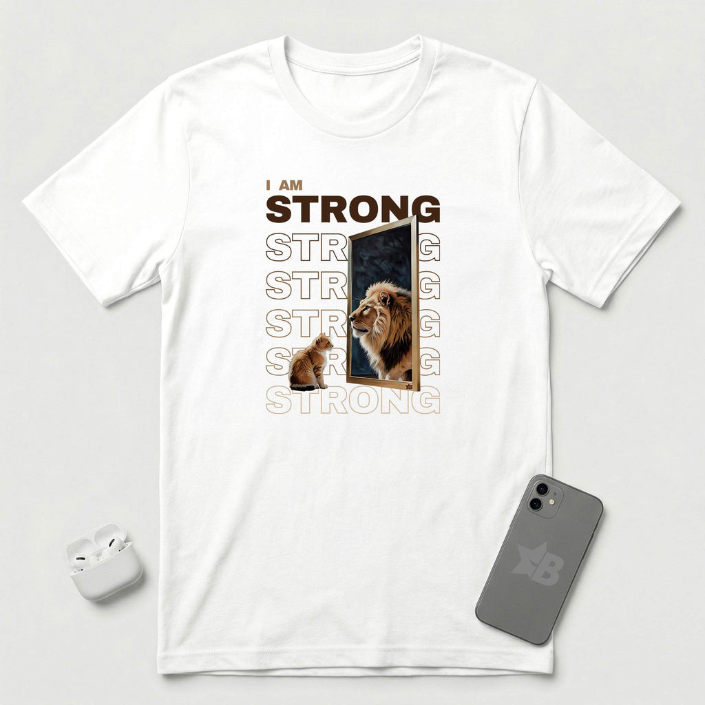 I am Strong - T-Shirt - White mockup