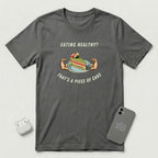 Eating Healthy? - Vegetable Cake - T-Shirt - Asphalt mockup