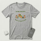 Eating Healthy? - Vegetable Cake - T-Shirt - Athletic Heather mockup