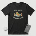 Eating Healthy? - Vegetable Cake - T-Shirt - Black mockup