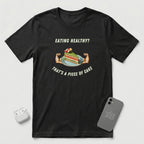 Eating Healthy? - Vegetable Cake - T-Shirt - Black mockup