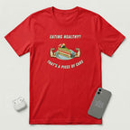 Eating Healthy? - Vegetable Cake - T-Shirt - Red mockup