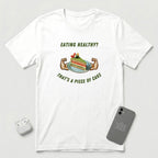 Eating Healthy? - Vegetable Cake - T-Shirt - White mockup
