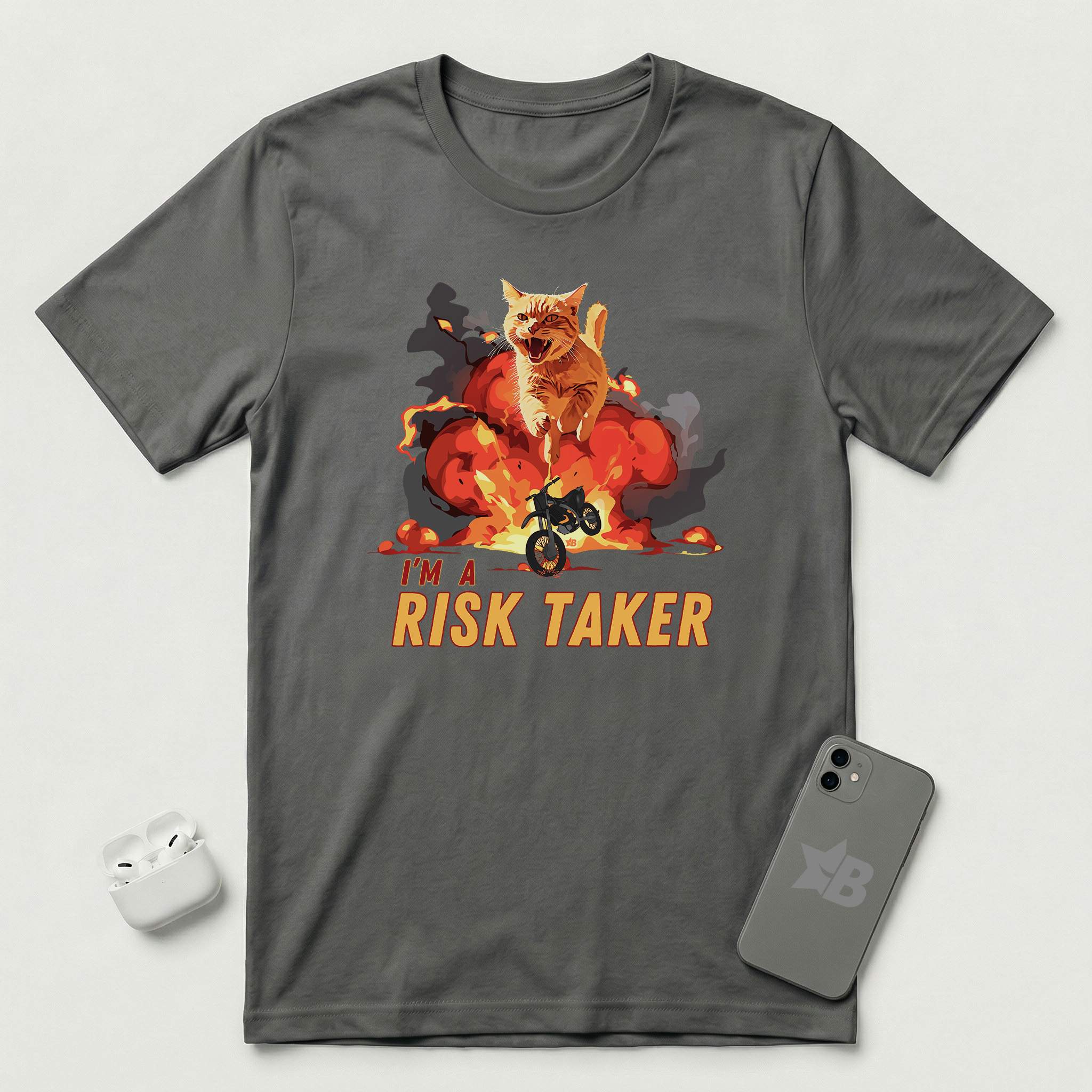 I'm a Risk Taker - T-Shirt - Asphalt mockup