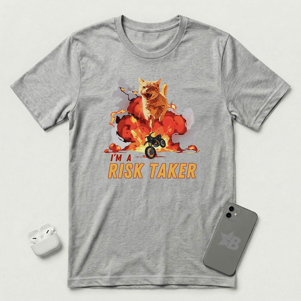 I'm a Risk Taker - T-Shirt - Athletic Heather mockup