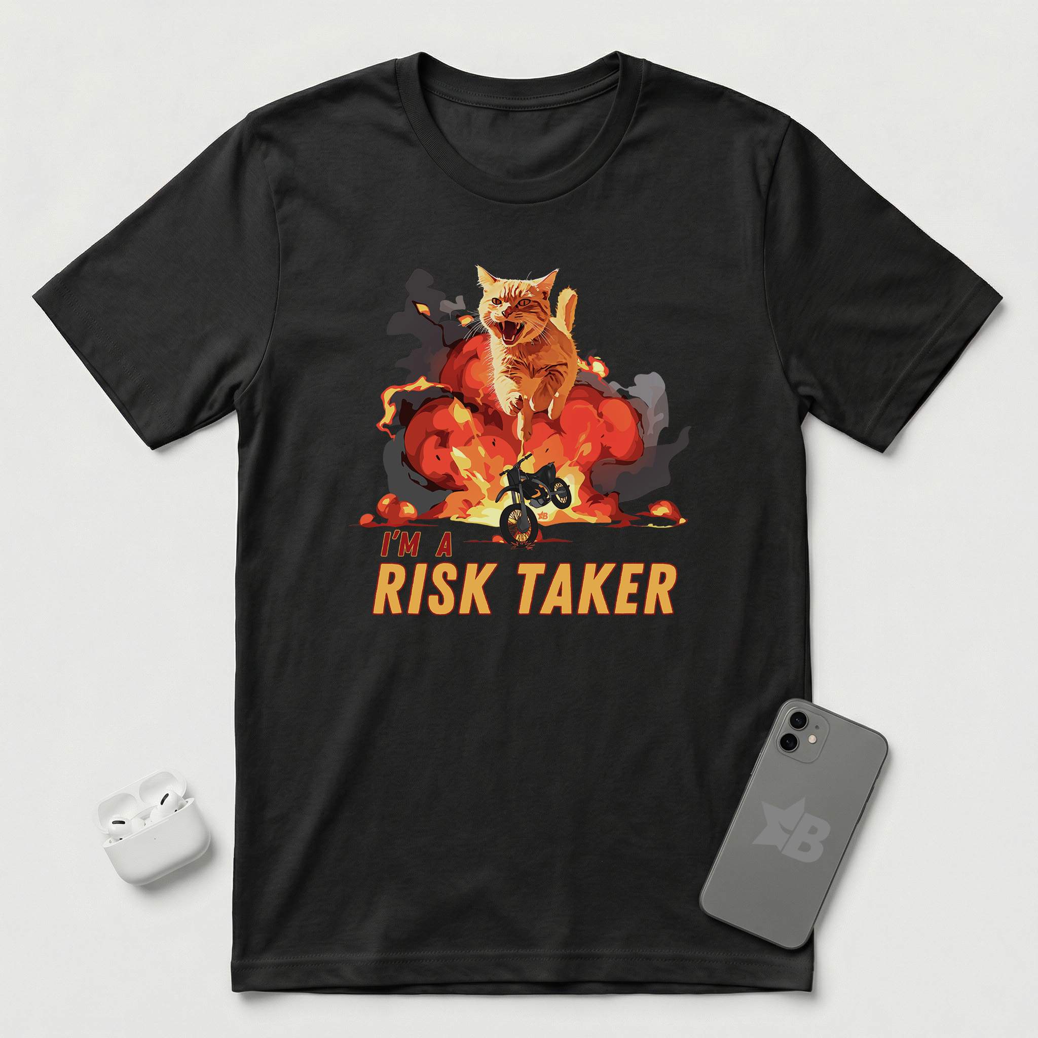 I'm a Risk Taker - T-Shirt - Black mockup