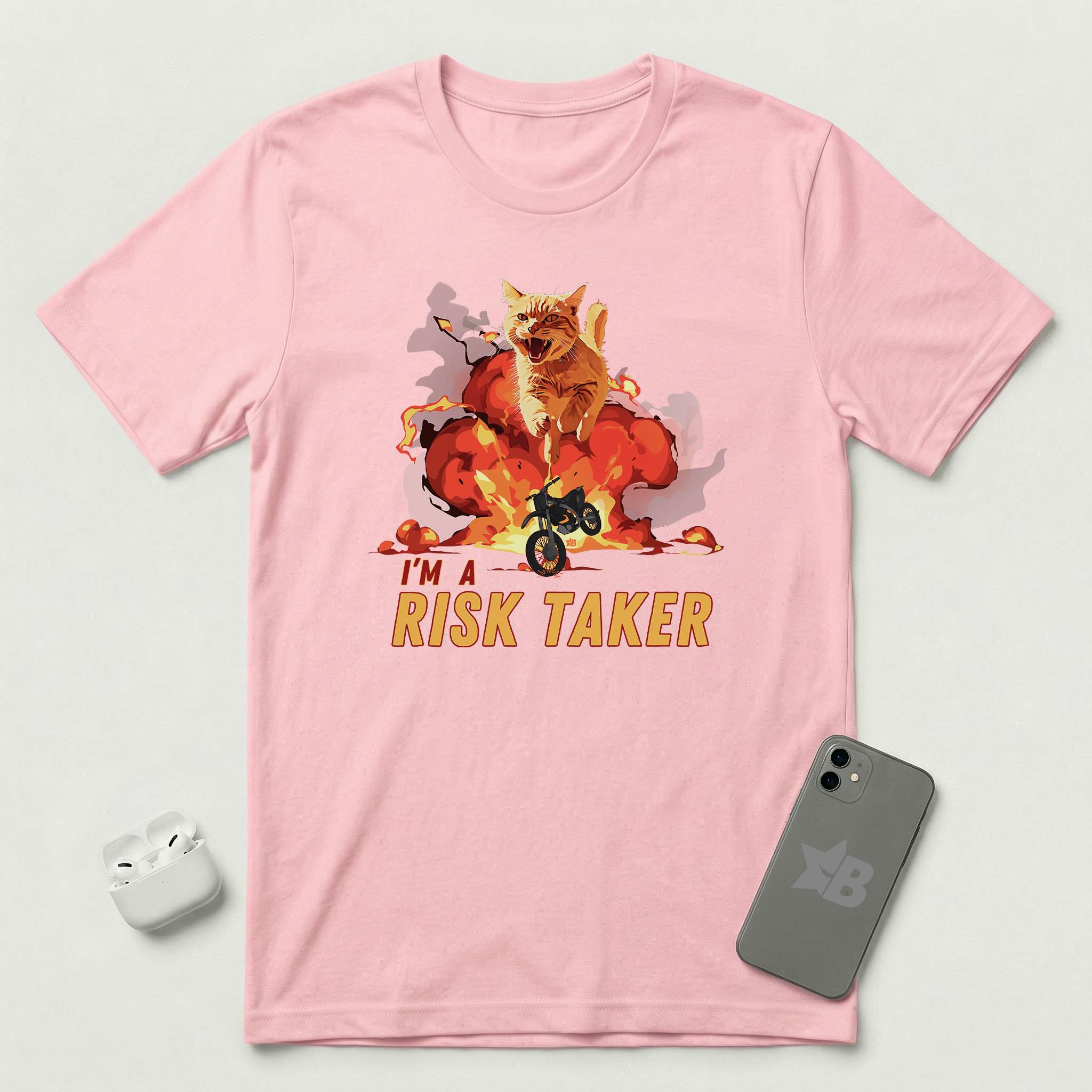 I'm a Risk Taker - T-Shirt - Pink mockup