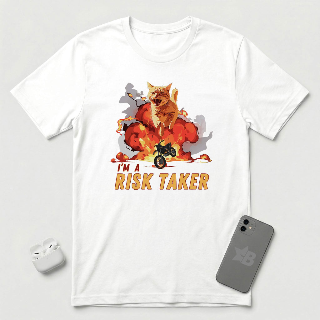 I'm a Risk Taker - T-Shirt - White mockup