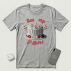 Eat My T-Shirt - White Cake - T-Shirt - Athletic Heather mockup