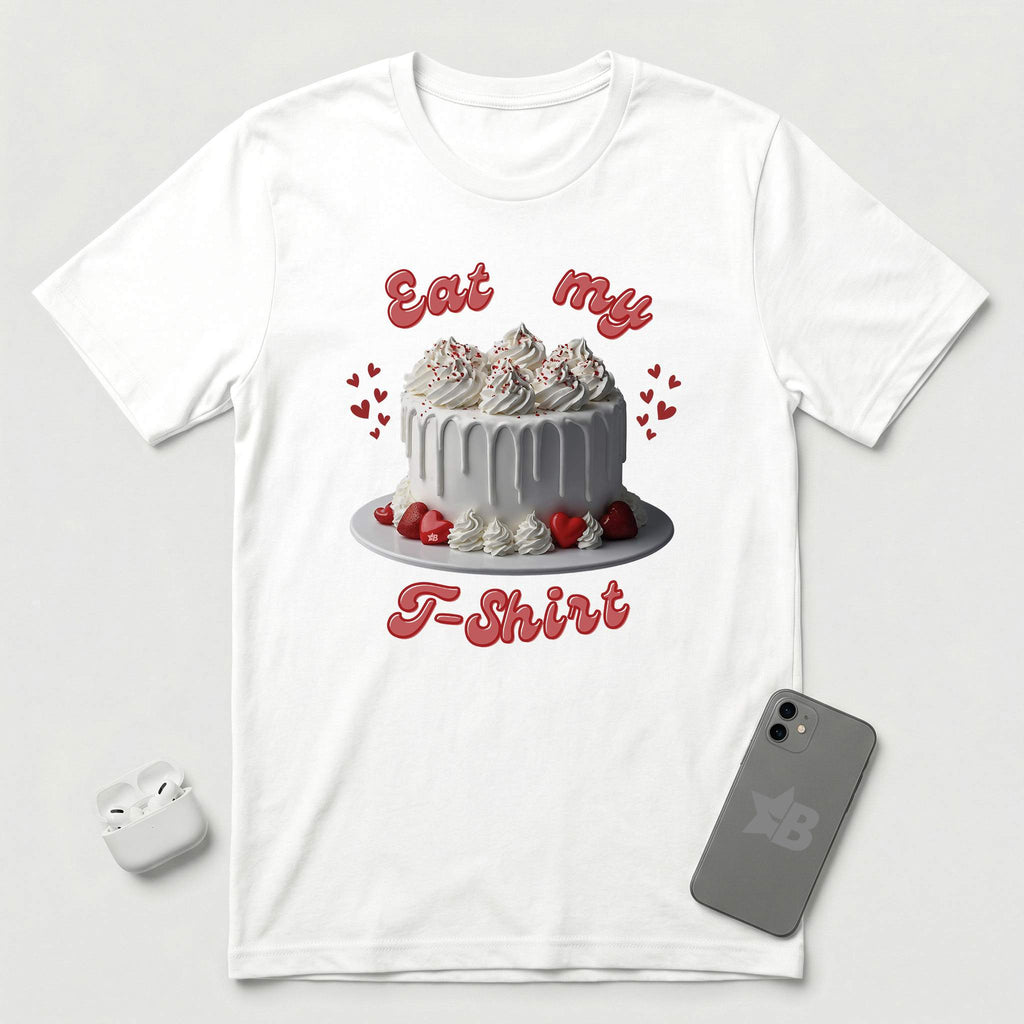 Eat My T-Shirt - White Cake - T-Shirt - White mockup