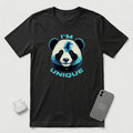 I'm Unique - Blue Panda - T-Shirt - Black mockup