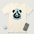 I'm Unique - Blue Panda - T-Shirt - Natural mockup
