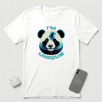 I'm Unique - Blue Panda - T-Shirt - White mockup