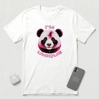 I'm Unique - Pink Panda - T-Shirt - White mockup