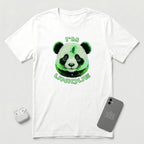 I'm Unique - Green Panda - T-Shirt - White mockup