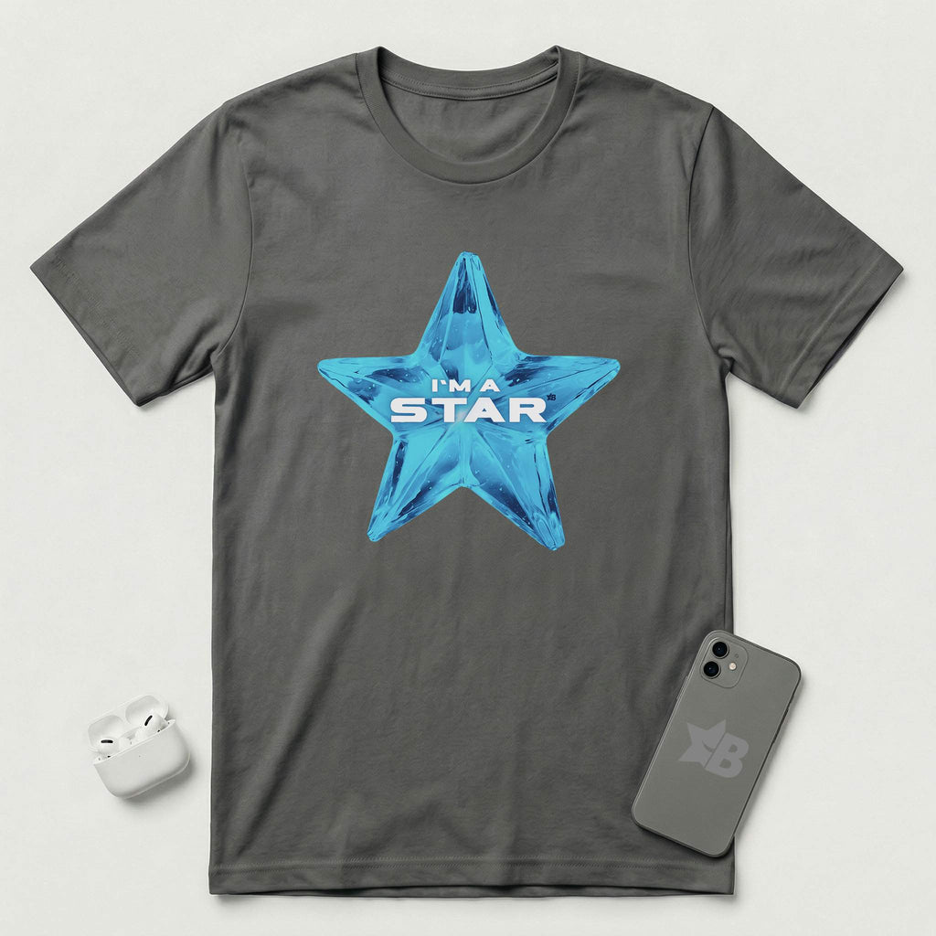 I'm a Star - Blue Star - T-Shirt - Asphalt mockup