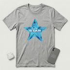 I'm a Star - Blue Star - T-Shirt - Athletic Heather mockup