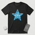 I'm a Star - Blue Star - T-Shirt - Black mockup