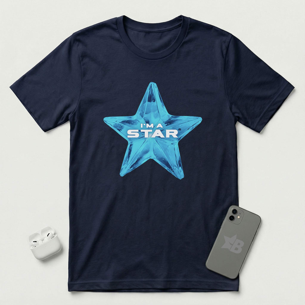 I'm a Star - Blue Star - T-Shirt - Navy mockup