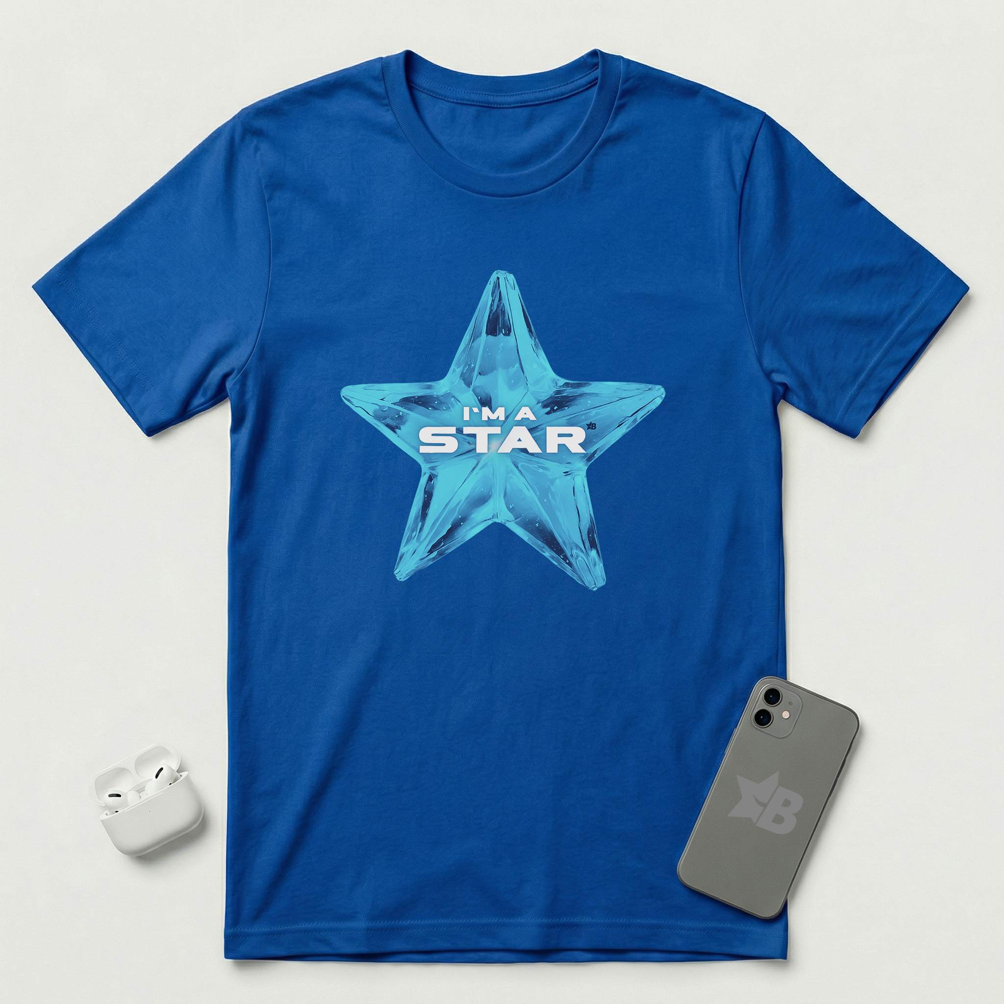 I'm a Star - Blue Star - T-Shirt - True Royal mockup