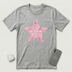 I'm a Star - Pink Star - T-Shirt - Athletic Heather mockup