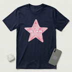 I'm a Star - Pink Star - T-Shirt - Navy mockup
