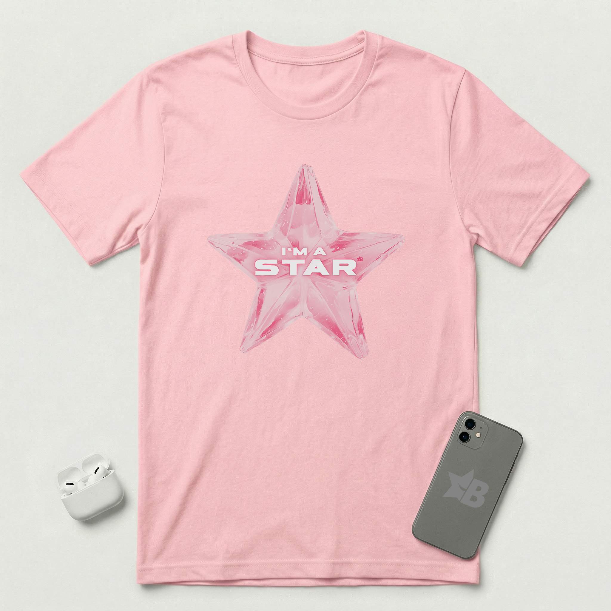 I'm a Star - Pink Star - T-Shirt - Pink mockup
