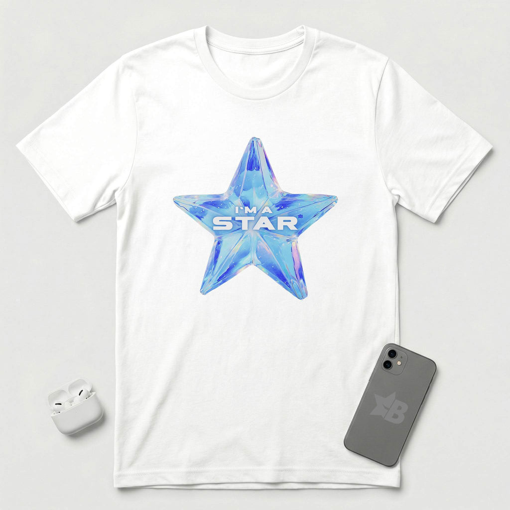 I'm a Star - Holographic Star - T-Shirt - White mockup