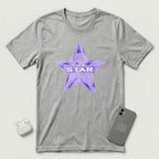 I'm a Star - Purple Star - T-Shirt - Athletic Heather mockup