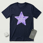 I'm a Star - Purple Star - T-Shirt - Navy mockup