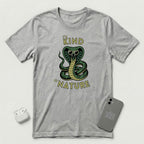 I'm Kind by Nature - Green Cobra - T-Shirt - Athletic Heather mockup