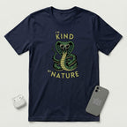 I'm Kind by Nature - Green Cobra - T-Shirt - Navy mockup