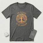 Too Blessed To Be Stressed - Sun Tree - T-Shirt - Asphalt mockup