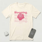 I am Blooming - Pink Flower - T-Shirt - Natural mockup