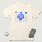 I am Blooming - Lavender Blue Flower - T-Shirt - Natural mockup