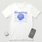 I am Blooming - Lavender Blue Flower - T-Shirt - White mockup
