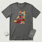 I am Bright -  Lava Glow Cat - T-Shirt - Asphalt mockup
