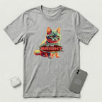 I am Bright -  Lava Glow Cat - T-Shirt - Athletic Heather mockup