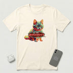 I am Bright -  Lava Glow Cat - T-Shirt - Natural mockup