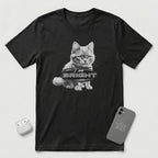 I am Bright - Gray Cat - T-Shirt - Black mockup
